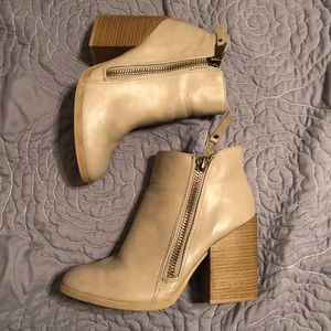 Charlotte Russe - Taupe Heeled Booties